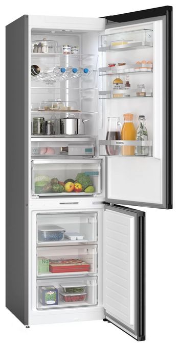 260 l / 103 l Kühl-Gefrierkombi freistehend 162 kWh Jahr  iQ500 KG39NAXCF (Edelstahl) 