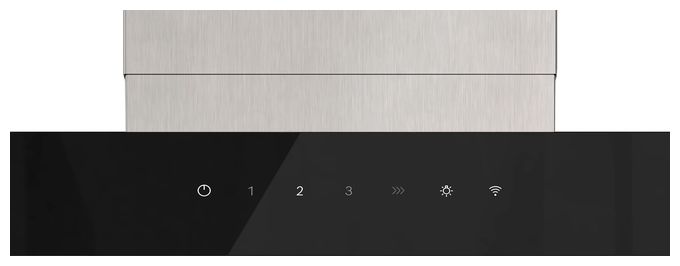 Abluft/Umluft Dunstabzugshaube/Esse Wand 60 cm (Schwarz, Edelstahl) iQ500 LC67BDN30 