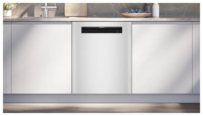 60 cm Geschirrspüler teilintegriert (ohne Front) Sehr leise 14 Maßgedecke aquaStop Funktion Heat exchanger/Drying assistant IQ500 SN15EW06CS 