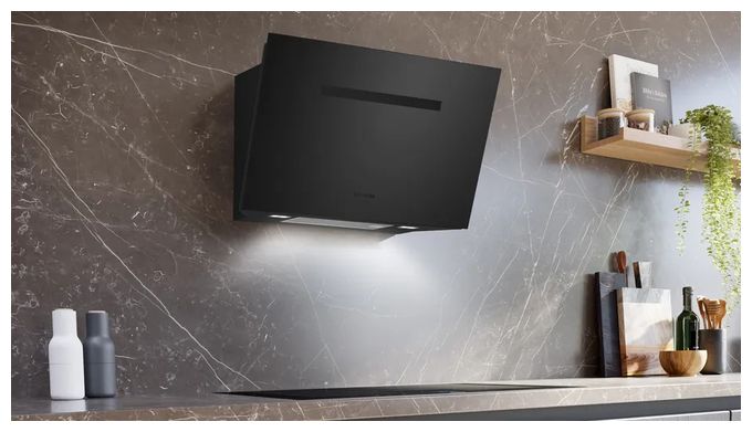Dunstabzugshaube Wand 80 cm Abluft/Umluft (Mattschwarz) iQ700 LC81KANB5 