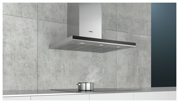 Abluft/Umluft Dunstabzugshaube/Esse Wand 90 cm (Edelstahl) iQ700 LC91BUR50 