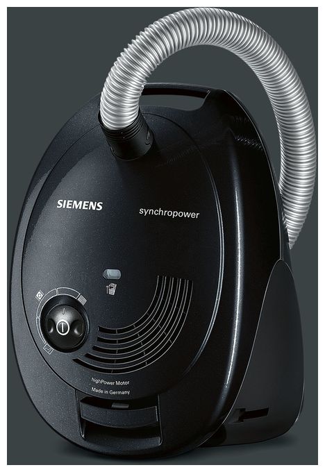 Bodenstaubsauger mit Staubbeutel 600 W Hygienefilter  VS06A212 (Schwarz) 