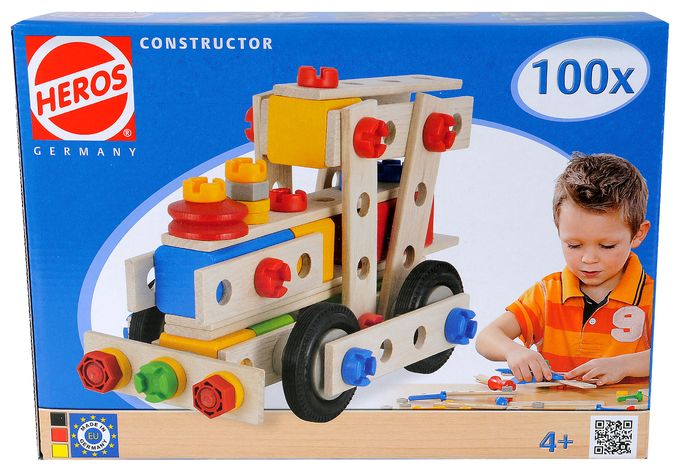  Constructor Große Lok Bauset (Mehrfarbig) 