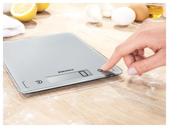 Elektronische Küchenwaage bis 10 kg Genauigkeit 1 g  61504 Page Comfort 300 (Silber) 