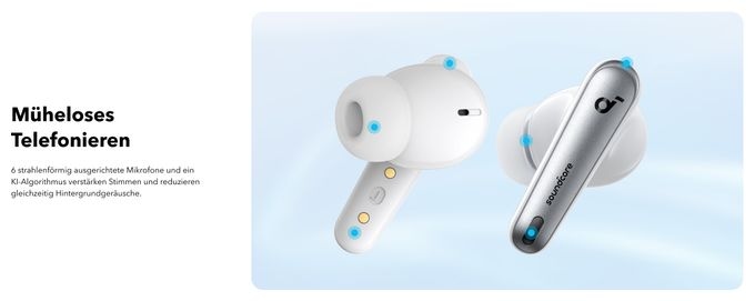 In-Ear Bluetooth Kopfhörer kabellos 10 h Laufzeit IPX4  Liberty 4 NC (Weiß) 