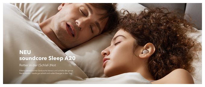 In-Ear Bluetooth Kopfhörer kabellos 10 h Laufzeit IPX4  Sleep A20 (Weiß) 