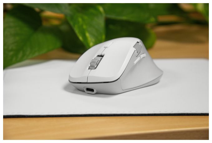 3200 DPI Gaming Maus Optisch  Libera Silent (Weiß) 