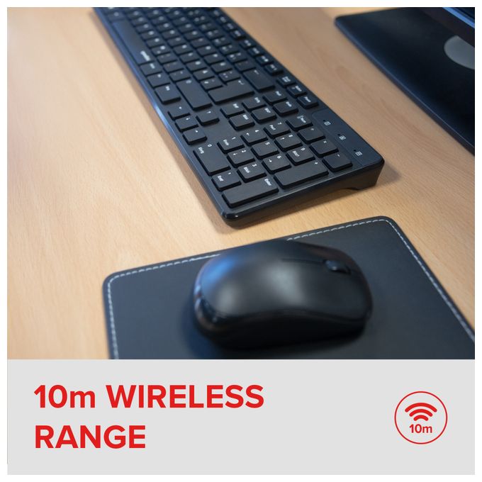 Tastatur RF Wireless 2.4 GHz  SL-640303 (Schwarz) 