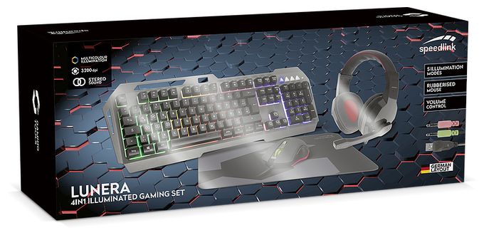 LED Gaming Tastatur USB  SL-670305 (Schwarz) 