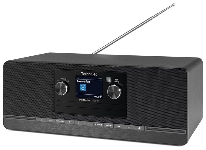 Bluetooth DAB+, FM Radio Internet  DigitRadio 372CD IR (Schwarz) 