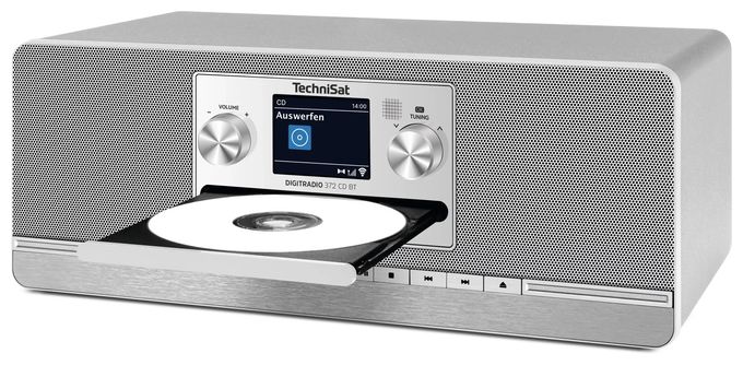 Bluetooth DAB, DAB+, FM Radio Küche  DigitRadio 372CD BT (Anthrazit, Silber) 