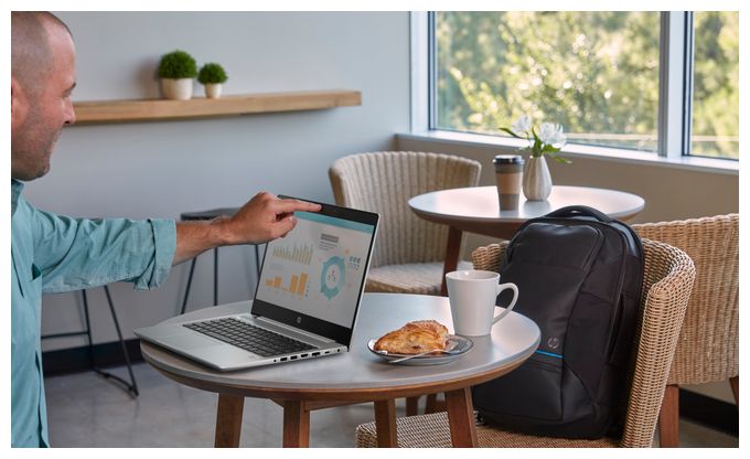 Full HD Notebook 35,6 cm (14 Zoll) 1920 x 1080 Pixel 512 GB SSD 4G Windows 11 Pro Intel® Core™ i5 max. 4,2 GHz  HP ProBook 440 G7 Refurbished (Silber) 