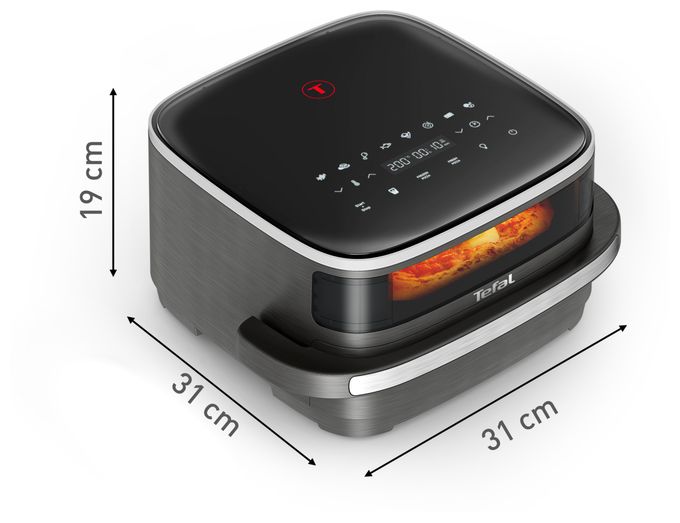 Heißluftfritteuse 2200 W  FW402HE0 Easy Fry XL Surface (Schwarz, Grau) 