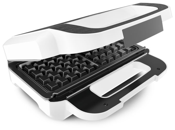 Sandwichmaker 850 W  SW7011 Snack XL Waffel- und (Weiß, Edelstahl) 