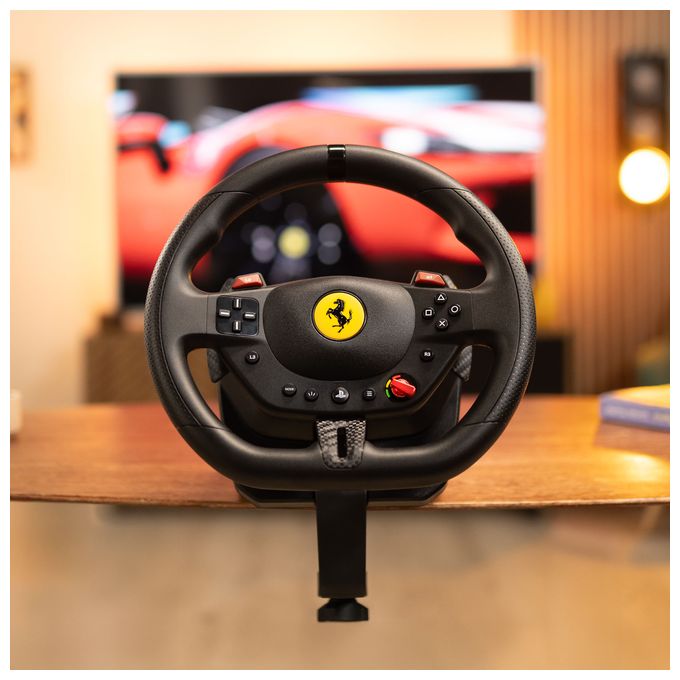 Analog / Digital Lenkrad + Pedale für PC, PlayStation PS4, PlayStation PS5  T98-P Ferrari 296 GTB (Schwarz) 