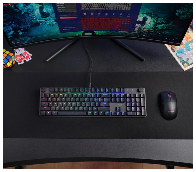 LED Gaming Tastatur USB  GXT866 Torix (Schwarz) 