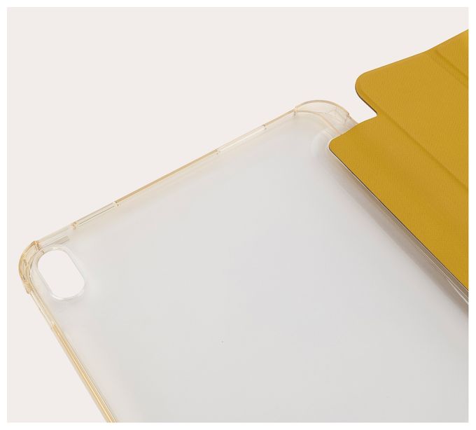 Folio aus Polycarbonat, Thermoplastische Polyurethane (TPU) für Apple iPad 10.9" 10th gen 2022 bis 27,7 cm (10.9") Schockresistent (Transparent, Gelb) IPD1022ST-DY 