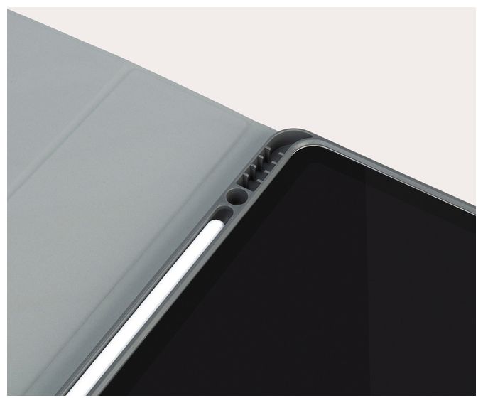 Folio aus Kunststoff für Apple iPad Pro 12.9" 2021 bis 32,8 cm (12.9") Staubresistent, Kratzresistent, Spritzwassergeschützt (Grau) Link 
