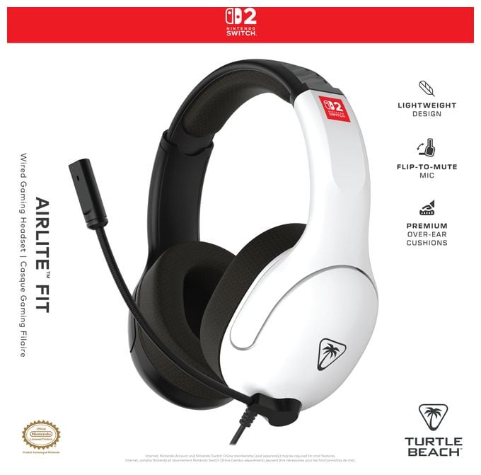 Over Ear Kopfhörer Kabelgebunden  Airlite Fit (Schwarz, Weiß) 