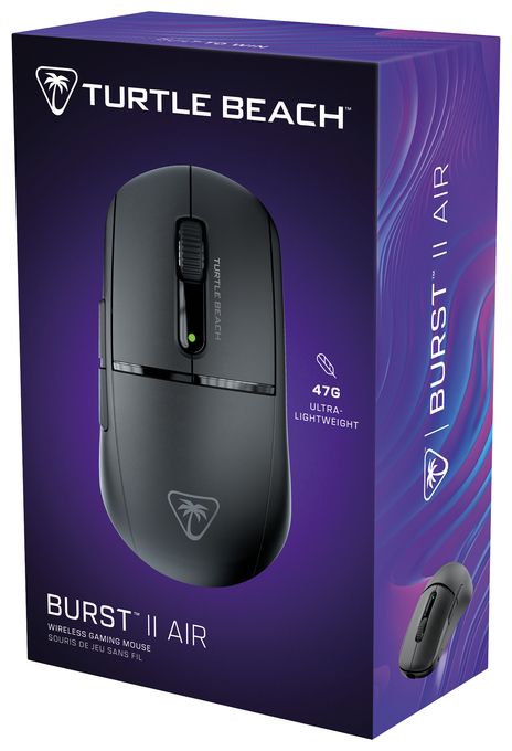26000 DPI Gaming Maus Optisch  Burst II Air (Schwarz) 