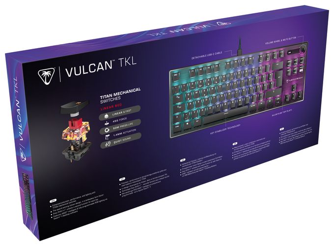 RGB-LED Gaming Tastatur USB  Vulcan TKL (Schwarz) 
