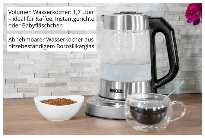 1,7 l Wasserkocher 1800 W  18215 Samowar Selin (Edelstahl) 