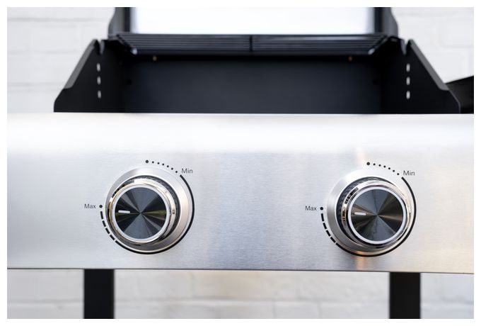 2600 W  58595 Barbecue Grill-Wagen Buddy (Schwarz, Edelstahl) 