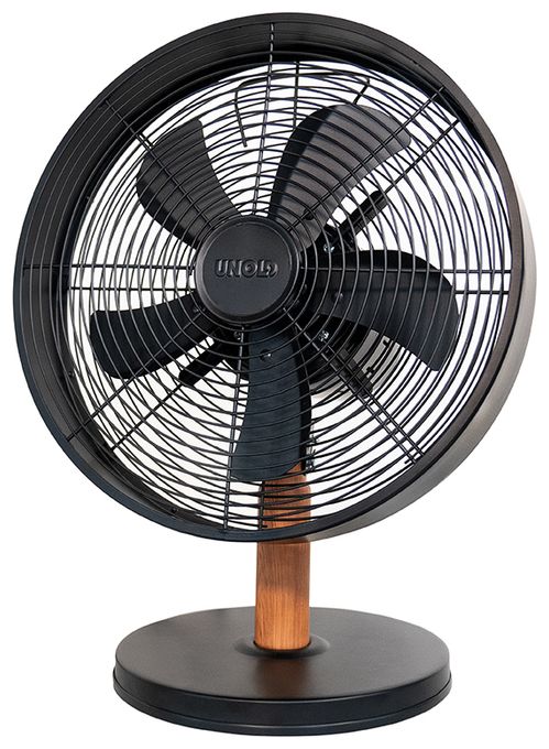 Ventilator Tisch neigbar  Black Steel (Schwarz, Holz) 