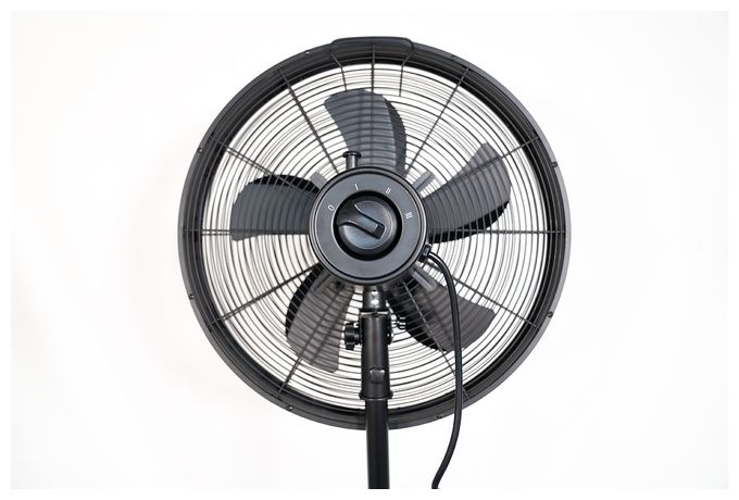 Ventilator Stand neigbar  Black Steel (Schwarz, Holz) 