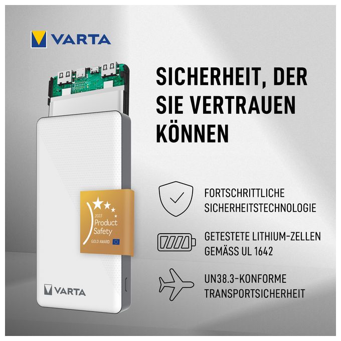 15000 mAh Powerbank USB Typ-C  Energy (Schwarz/Weiß) 