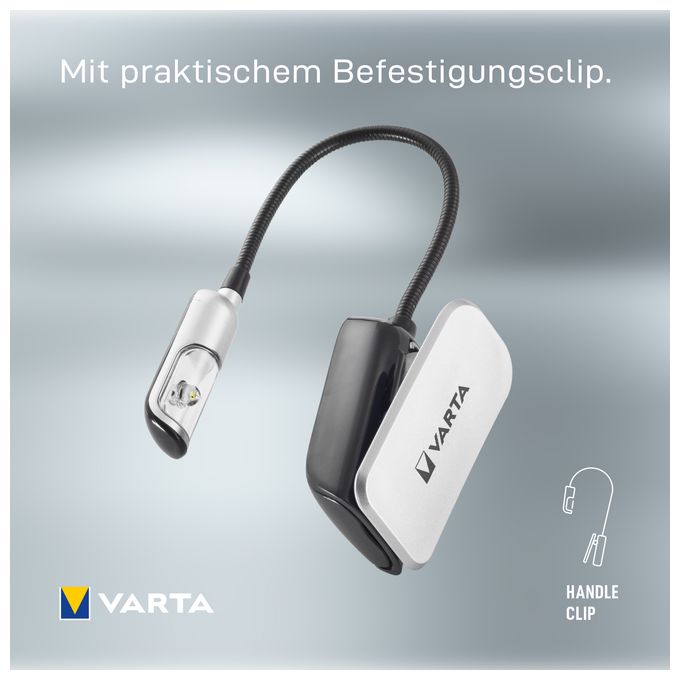 Leselampe LED inkl. 2x CR2032 Batterien, Book Light, Klemmlampe, Leselicht für Buch, Tastatur, Tischleuchte für Notenständer 