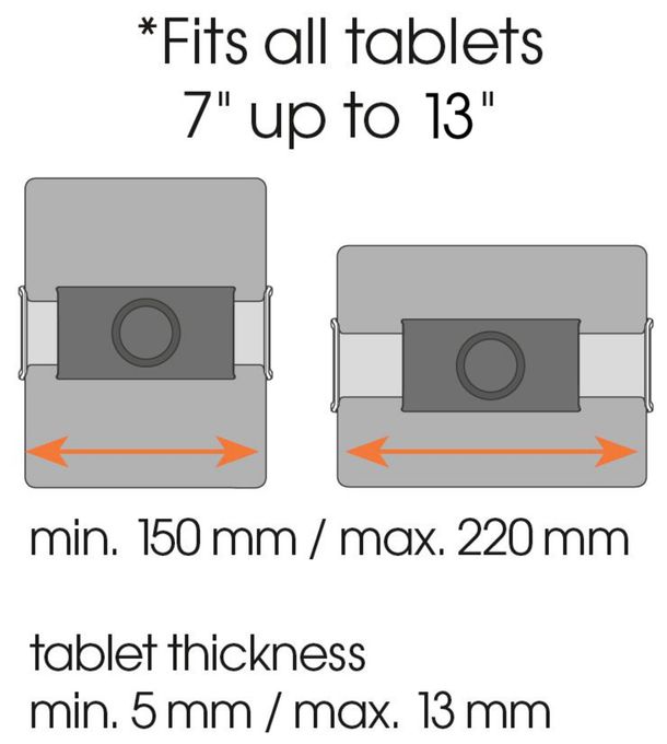 TMS 1030 – Paket mit flexiblen Tablet-Halterungen 