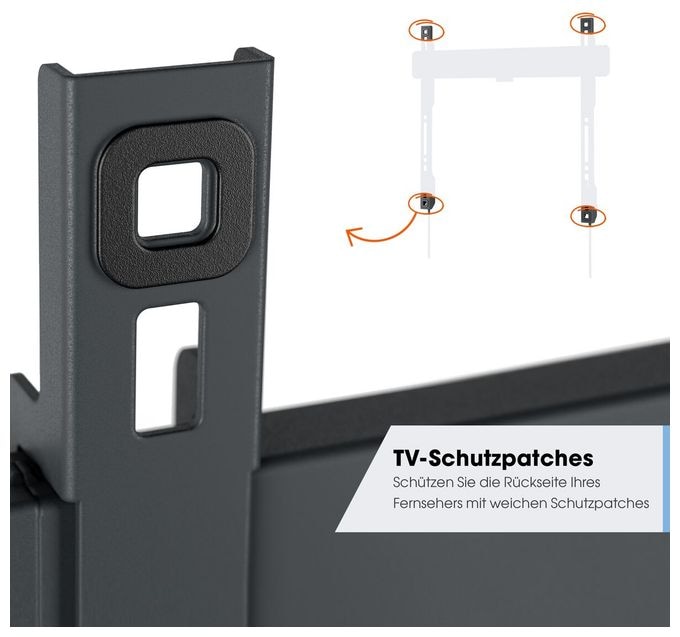 Wand Halterung bis 195,6 cm (77") 50 kg TVM3405 flache 