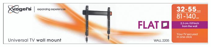 Wand Halterung bis 139,7 cm (55") 50 kg Wall 2205 