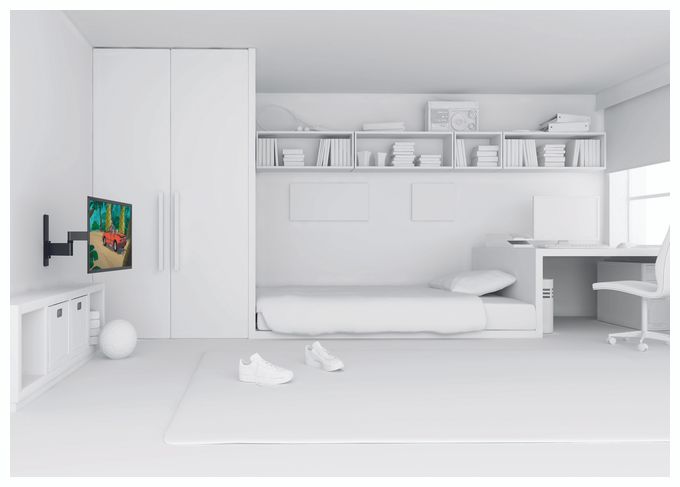Wand Halterung 180° bis 165,1 cm (65") 30 kg 0 - 20° Wall 2345 