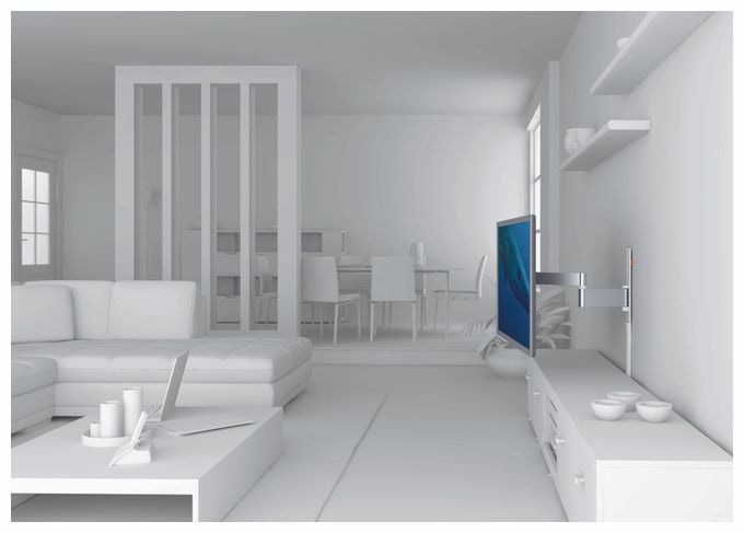 Wand Halterung 360° 180° bis 165,1 cm (65") 30 kg 0 - 20° Wall 2345 