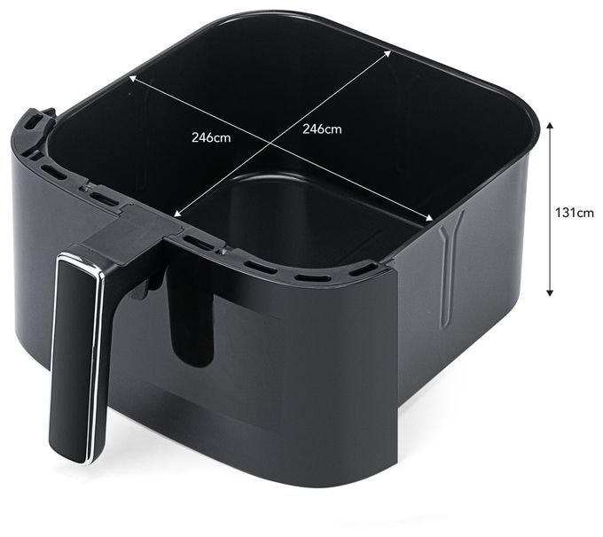 Heißluftfritteuse 8 l 2000 W  AF3B-80P Crispier (Schwarz) 