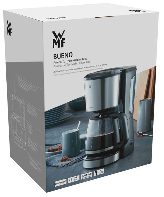 10 Tassen Filterkaffeemaschine 1,7 l  Bueno (Schwarz, Chrom) 