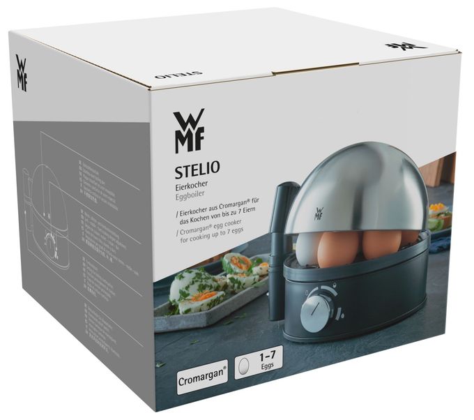 Eierkocher für 7 Eier  Stelio (Schwarz, Chrom) 