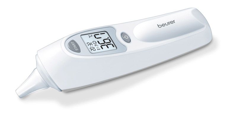 Beurer FT58 Ohrthermometer auswechselbarer Schutzkappe Infrarot-Messtechnik Weiß 79533