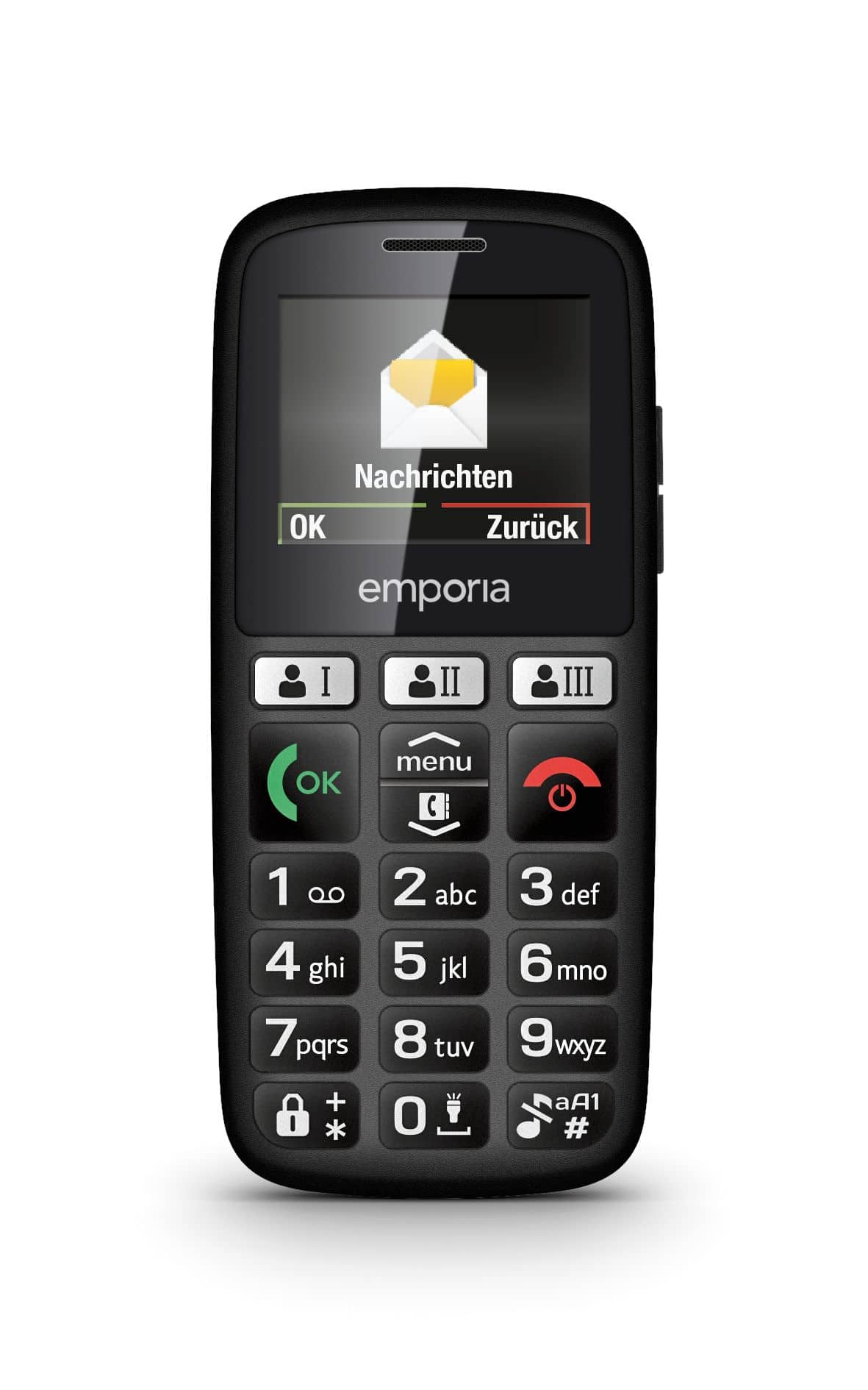 Emporia 2G Smartphone Single SIM (Schwarz) Happy E30 001