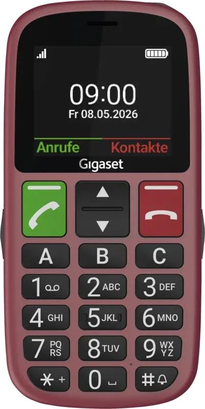 Gigaset 128 MB 4G Smartphone 5,59 cm (2.2 Zoll) 0,3 MP Single SIM GL30 (Rot)