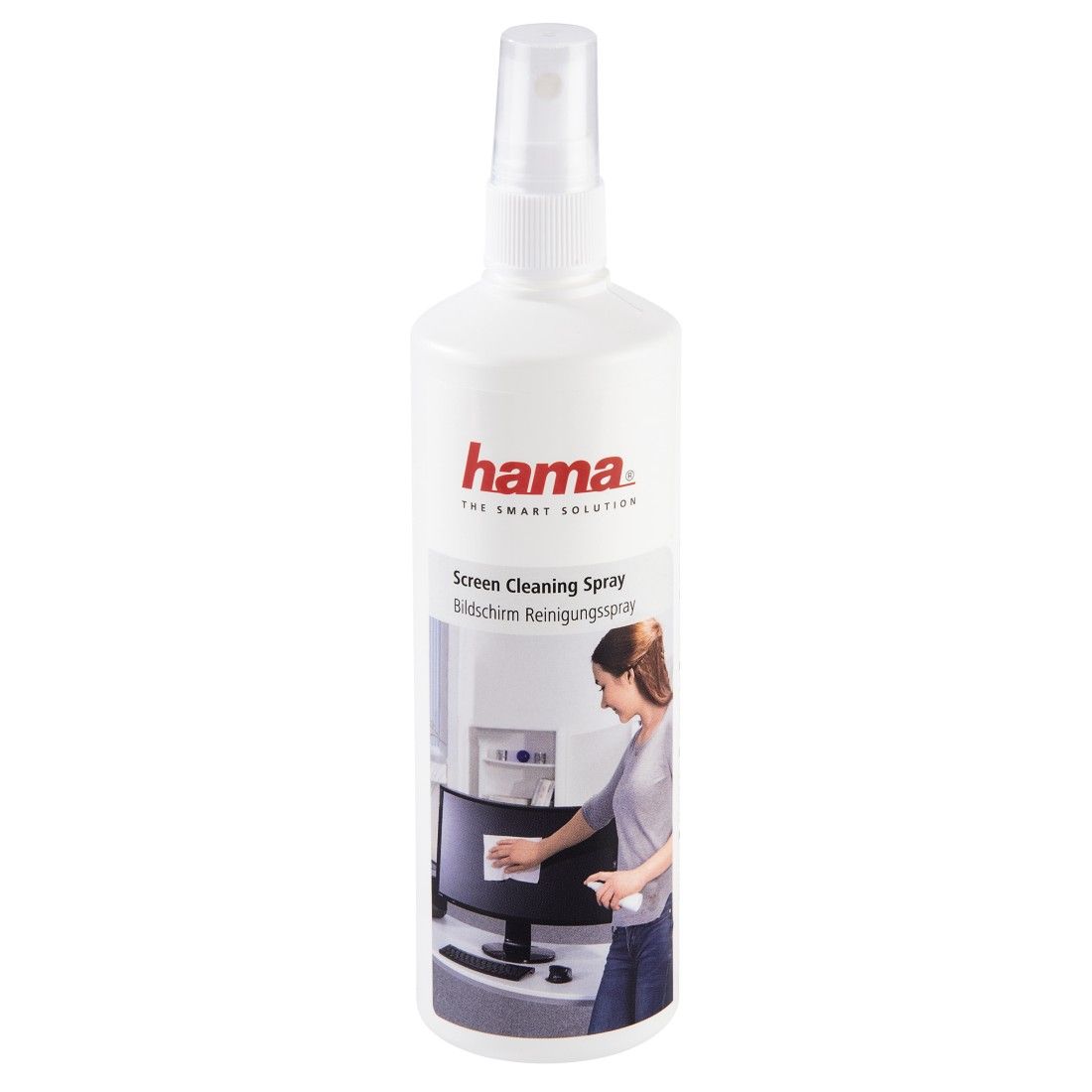 Hama 00113807 Bildschirm-Reinigungsspray 250ml (Weiß)