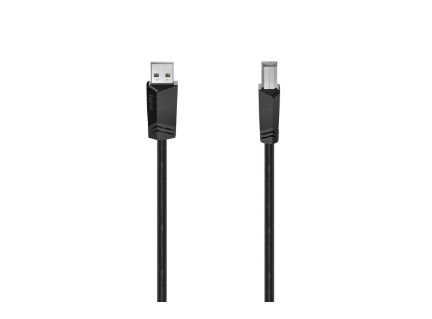 Hama 0,48 Gbit/s Stecker USB A auf USB B 1,5 m 200602 (Schwarz) 00200602