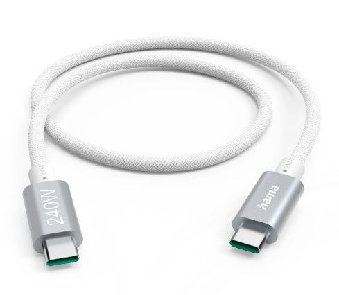 5 Gbit/s USB C auf USB C Männlich bis 240 W 1,5 m 201721 Full-Featured (Weiß)