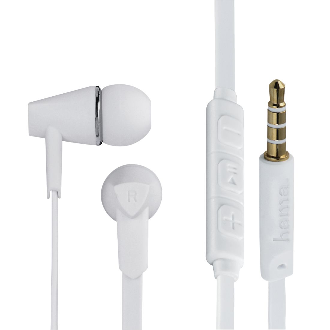 Hama 184008 Joy In-Ear Kopfhörer Kabelgebunden (Weiß) (Weiß) 00184008