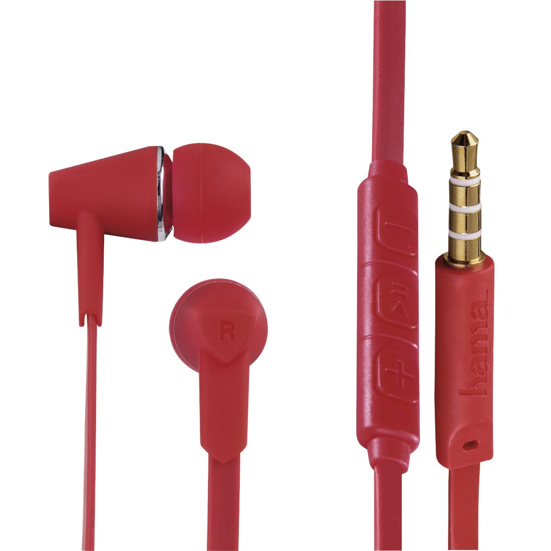Hama 184010 Joy In-Ear Kopfhörer Kabelgebunden (Rot) (Rot) 00184010