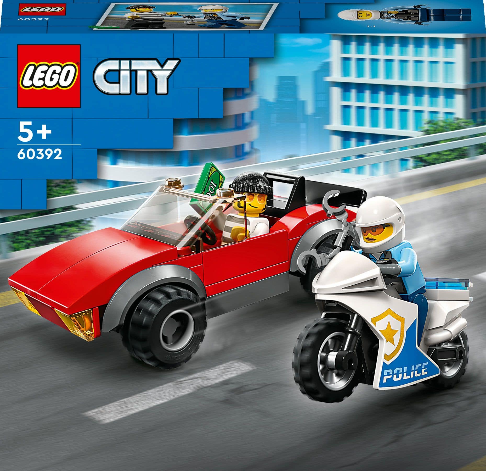 LEGO Verfolgungsjagd mit dem Polizeimotorrad 60392