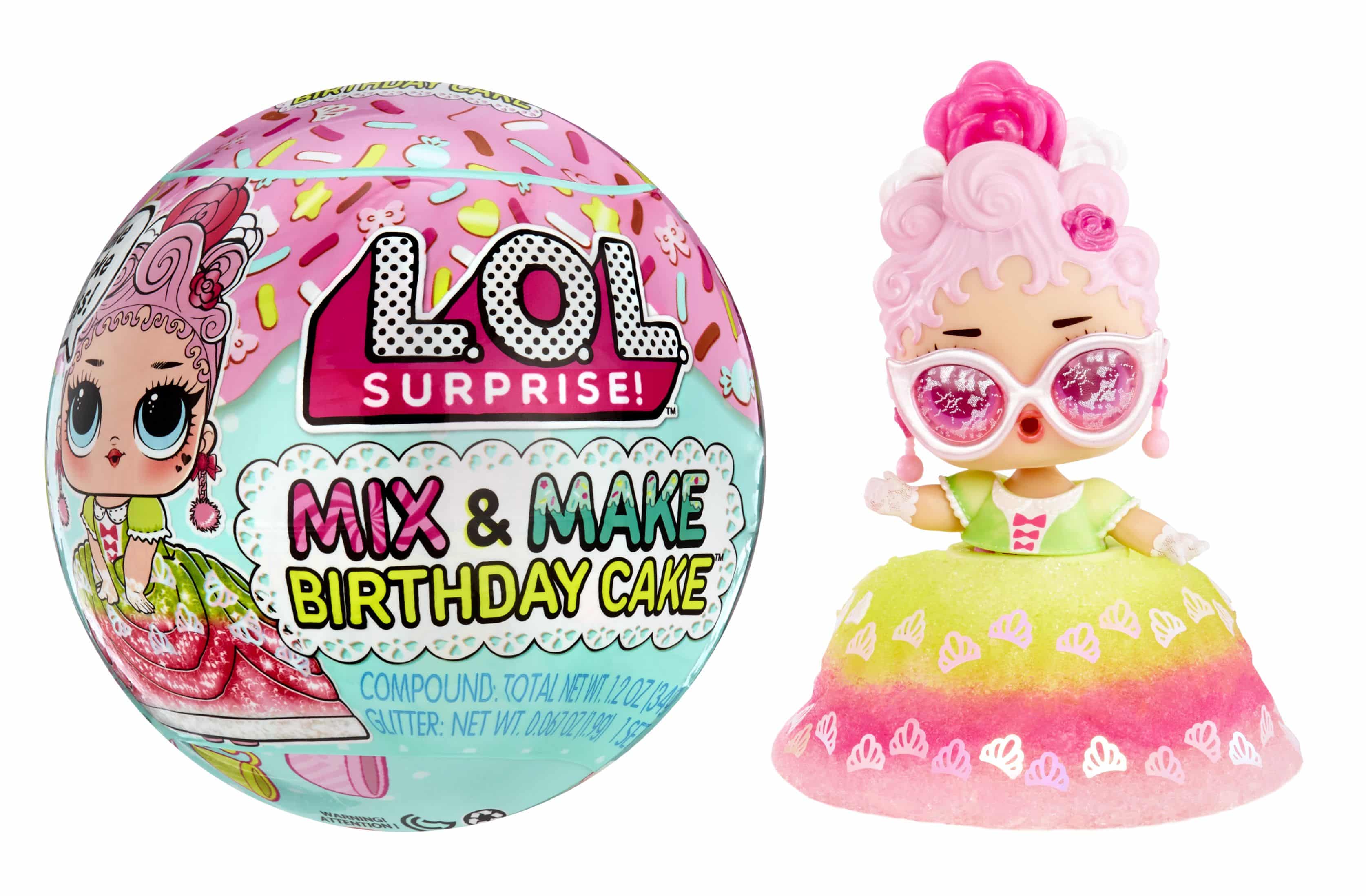 MGA Entertainment L.O.L. Surprise! Mix & Make Birthday Cake Tots Asst in PDQ 593140EUC