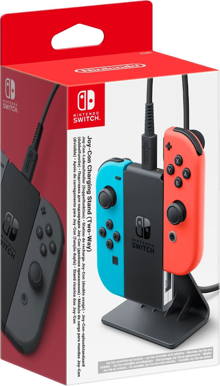 Ladestation Nintendo Switch Kabelgebunden (Schwarz) Joy-Con-Ladeaufsteller (Doppelfunktion) 10014639